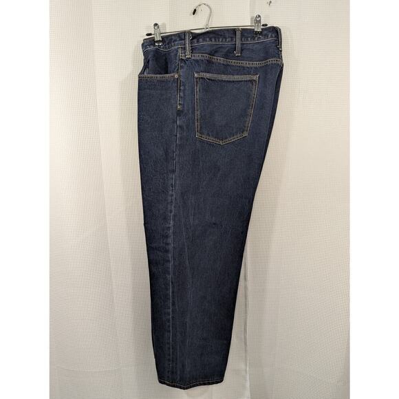 LANDS' END! CLASSIC FIT STRAIGHT LEG 5 POCKET BLUE DENIM MENS JEANS PANTS! SZ 44 - Picture 3 of 13